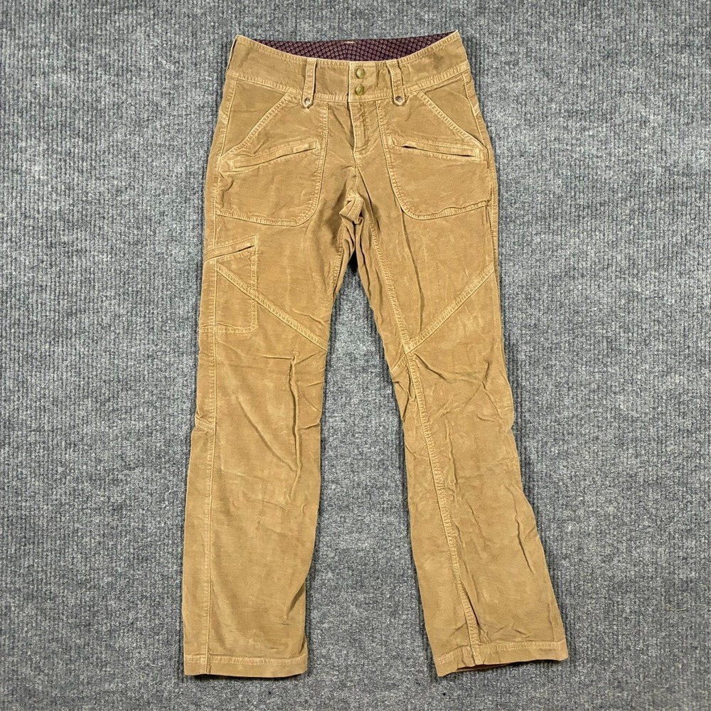 Athleta Womens Cargo Utility Pants W29" Tan Stretch Travel Hiking Outdoor